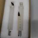 2Pack 10ml/cc Glass Syringe With Metal Luer Lock and Caps for Liquid, Borosilicate Glass Syringe for Oil or Glue Applicator,No Needle