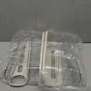 Auto Rolling Fridge Egg Organizer, Space Saving Eggs Dispenser for Refrigerator Storager with Lid,Egg Holder for Fridge 2 Pack (Transparent)