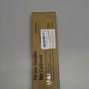 Upgraded 9.84" Large Straw Holder for Cabinet Door, 3-Part Adjustable Straw Organizer Storage with Strong Adhesive Double-sided Tape, Ultra Sticky Under-Cabinet Mount Storage (Transparent)