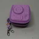 XANAD Hard Case Compatible with Fujifilm Instax Mini 13/12 / 11/10 / 9/8 / 7/7+ / EVO Instant Camera with Shoulder Strap, Purple