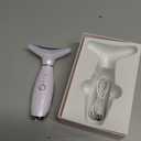 ELISHINE 7 Color Neck Face Massager - Facial Massager Tool for Skin Care at Home, Vibrating Face Massager with Thermals, Galvanic Machines White