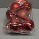 Syhood 12 Pcs 4 Inch Large Christmas Ball Ornament Christmas Tree Decoration Plastic Ornament Set Hanging Xmas Tree Ball for Xmas Holiday Wedding Party (Red)