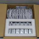 Meconard 12 Pack 4 Inch 5CCT LED Recessed Ceiling Light with Night Light, 2700K/3000K/3500K/4000K/5000K Selectable Ultra-Thin Lighting, 9W=75W, 750LM, Dimmable Canless Wafer Downlight, Black Trim