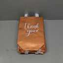 Sweetude 30 Pcs Thank You Gift Bags with Handles Bulk Reusable Goodie Bag Non Woven Foldable Handbag for Graduation Wedding Bridesmaid Gifts(10 x 8 x 4 Inch,Rose Gold)