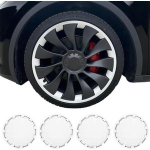 Wheel Rim Protector for Tesla Model Y Performance 21 Inch berturbine Wheels All-in-one Car Tire Trim Rings Rim Case Hubcaps Wheel Cover 2020-2024 Model Y Accessories