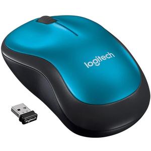 Logitech M185 Wireless Mouse, 2.4GHz with USB Mini Receiver, 12-Month Battery Life, 1000 DPI Optical Tracking, Ambidextrous, Compatible with PC, Mac, Laptop - Blue