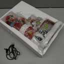 Musical Christmas Village Figurines Lighthouse & Flying Santa Collectibles Building Statues, Battery & USB Christmas Home Decor Gifts Festive Holiday Decorations