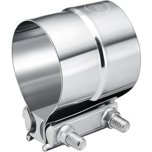 EVIL ENERGY 3'' Exhaust Clamp,Lap Joint Band Clamp Stainless Steel for Pipes,Mufflers,Catalytic Converters (1PCS, 3.0 inch)