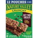 Nature Valley Crunchy Granola Bars, Oats 'n Dark Chocolate, 24 Bars, 17.88 OZ (12 Pouches) (EXP 03/04/26)