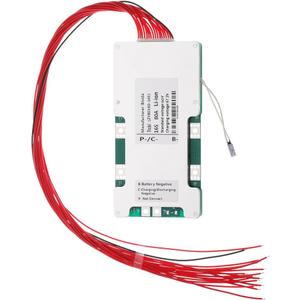 16S BMS 60V 100A Li-ion PCB Protection Board with Balance Wire and NTC,Ten Functional protections, Common Port, for Solar Energy Storage, Balance Car Lithium-ion Battery Pack (16S 60V 100A)