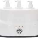 AMETHYST LAKE Oil Warmer Dispenser, Plug-in Electric Warmer Oil Dispenser, 3-Bottles Lotion Warmer, Message Oil Heater for Home & Professional Spa Supplies.