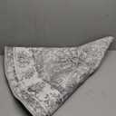 Tangsoo Vintage Round Rug 4ft Washable Circle Rug, Non Slip Small Boho Round Rug, Low Pile Circular Rugs, Round Carpet for Bedroom,Entryway,Nursery,Dorm,Kitchen,Grey/Multi