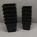 8pcs Sofa Legs Black Matte Nonslip Pp Plastic Cabinet Furniture Accessories