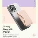 MOFT Magnetic Wallet Stand Compatible with iPhone 17/16/15/14/13/12 Series, Angle Adjustment & Magsafe Compatible MOVAS Phone Stand,Peach Pink