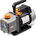 Orion Motor Tech Vacuum Pump, 4 cfm 1/3 hp HVAC Single Stage Vacuum Pump for R12 R22 R134a R410a R502, Auto AC Vacuum Pump Kit for Automotive Air Conditioner Resin Degassing & More, Oil Included