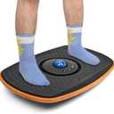 Standing Desk Anti Fatigue Mat Balance Board with Marble, 360 Rotation Exercise Wooden Wobble Board Stability Rocker Perfect for Office, Workstation, Home, Gym, Kitchen