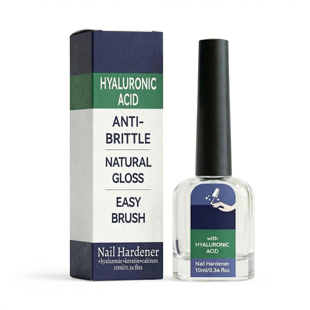 beambalm nail hardener - Hyaluronic Acid Gentle & Effective Natural Nail Repair Solution, Repairs Cracked Cuticles, Anti-fracture natural luster, Nail hardener Calcium, Fast Absorbing