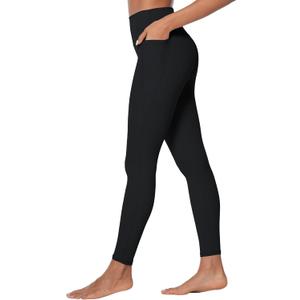Sunzel Nunaked Workout Leggings for Women, Tummy Control Compression Workout Gym Yoga Pants, No Front Seam & High Waist (Large, Black)