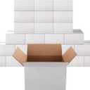 PETAFLOP 8x6x5 Shipping Boxes Set of 25, Small White Cardboard Mailer Box for Packing, Mailing, Business