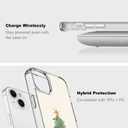 Watercolor Christmas Tree Phone Case Compatible with iPhone 15, Aesthetic Christmas Phone Case for iPhone 15, Cool TPU Shockproof Case Cover