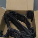 60 Pack Black Baby Hangers 11.42 Inch & 12.91 Inch Each 30 Pack - Kids Non-Slip Clothes Hangers for Infant & Child, Durable Plastic Children's Hangers for Closet, Pants, Coats, Skirts