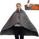 Portable USB Heated Blanket for Outdoor, 3 Heat Levels ,Grey 52x36 in