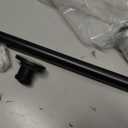 Heavy Duty Curtain Rod for Windows, Black Extra Long Window Treatment Rods, Modern Design, Easy Installation