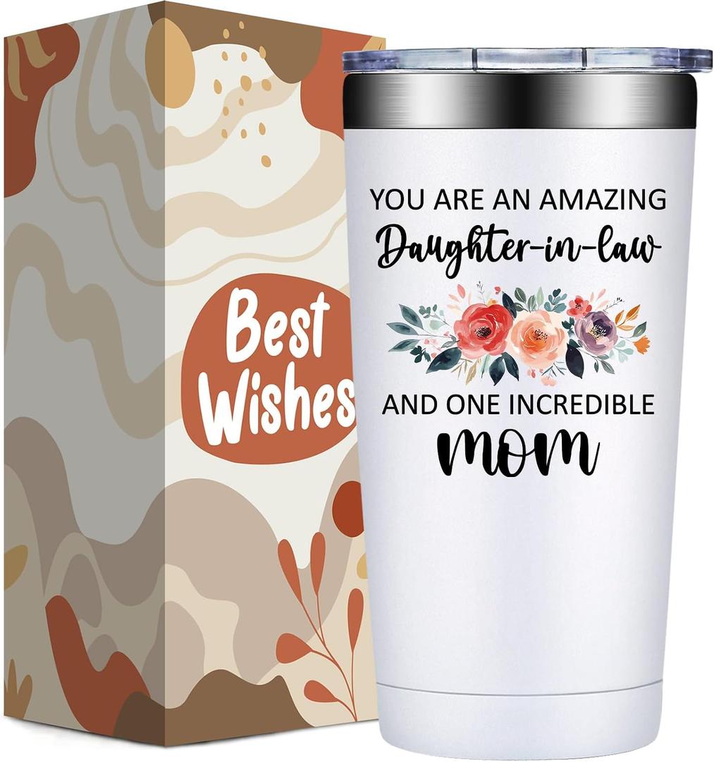 Grifarny Daughter in Law Gifts - Mothers Day, Christmas Gifts for Daughter in Law - You are an Amazing Daughter in Law Tumbler 20 oz