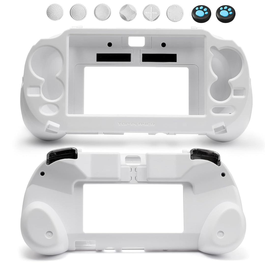 L2 R2 Trigger Hand Grip Shell Controller Protective Case for Playstation PS Vita 1000 White