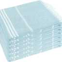 YSYJ Turkish Beach Towel 6 Pack Beach Towels 36"x71" Beach Towel Oversized Sand Free Turkish Towel Quick Dry Bath Towels Blue