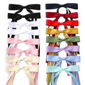16 PCS Hair Bows for Women,Hair Ribbon Hair Bows With Long Tail,Hair Bow Clips Hair Barrettes for Women Accessories (16PCS 12 Color mixing)