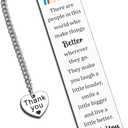 5 x Farewell Valentines Day Gifts for Coworkers, You Will Be Missed Compass Bookmark, Leaving Goodbye Going Away Gifts for Coworker Women Best Friends Her Manager Boss Teacher, Valentines for Coworkers