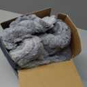 Bedsure Gentlesoft Sherpa Fleece Throw Blanket for Couch - Fluffy & Cozy Cable Jacquard Tufted Throw for Women Gift and Home Decor, Thick and Warm Blanket for Winter, Grey, 50x60 Inches