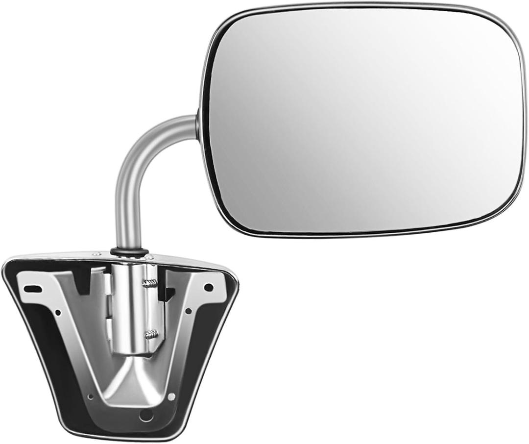 ECCPP Pair Set Fit for 1973-91 Chevy/Chevy GMC Jimmy Suburban C10 20 30/C/K1500 2500 3500/C15 25 35 Manual Stainless Mount Folding Chrome Side Mirrors