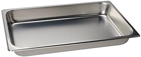 2 1/2" Deep, Full Size Standard Weight Economy Stainless Steel Steam Table / Hotel Pan, 6 pans
