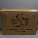 Extra Large Enclosed Stainless Steel Cat Litter Box with Lid - XXXL Giant Metal Enclosed High Sides Litter Boxes for Multi-Cat Households and Overweight Cats - Black (White)