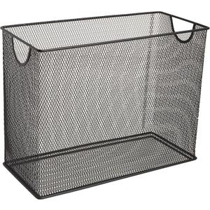 U Brands Mesh Steel Desktop Hanging File Holder, Letter Size, 12.4" x 9.53" x 5.5", Black - 457U00-06 U Brands Mesh Steel Desktop Hanging File Holder, Letter Size, 12.4" x 9.53" x 5.5", Black - 457U00-06