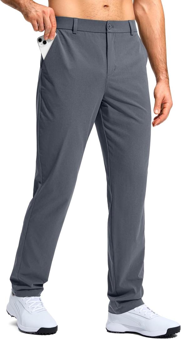 G Gradual Mens Golf Pants Stretch Dress Casual Pants 30"/32"/34" Lightweight Work Travel Slacks for Men with 4 Pockets(Dusty Blue,L30.W38)
