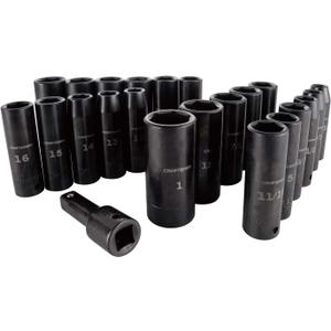CRAFTSMAN Deep Impact Socket Set, SAE, 1/2-Inch, 23 Pieces (CMMT16970)