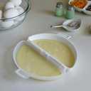 Culinary Elements Microwave Omelet Maker, Nonstick 3-Egg Capacity, Quick & Easy Breakfast Cooker, BPA-Free, Dishwasher Safe