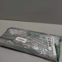 Foldable Clear Hanging Travel Toiletry Bag Cosmetic Organiser Storage (Grey)