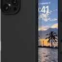 DOMAVER Case for iPhone 16 Pro Max 6.9'' Smooth Liquid Silicone Soft Gel Rubber Microfiber Lining Cushion Cover Shockproof Protective Phone Cases Compatible with iPhone 16 Pro Max- Black     