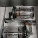 Casia Outdoor Wall Light Fixture, Black Porch Wall Sconce with Seeded Glass, Modern Farmhouse Exterior Lantern, E26 Base Outdoor Light for House, Entryway, Garage, Patio (12" H,2 Pack)