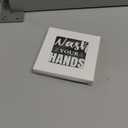 Wash Your Hands Bathroom Signs Decor, Bathroom Home Shelf Counter Decorations Items, Thanksgiving Christmas Birthday Gifts for Women Men Home Restroom Toilet Decor - A05