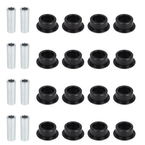 A-Arm Bushing Kit for Can-Am Maverick X3 / X3 Turbo / X3 Turbo R / X3 MAX (2017/2018-Up)— 16x UHMW A-Arm Bushings + 8x Replacement Sleeves — Replaces OEM 706201659/706202257 missing pieces