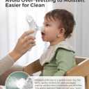 Momcozy BreezyClear 2-in-1 Electric Nasal Aspirator for Baby with Spray, 65kPa Hospital-Grade Suction, 4 Adjustable Levels, Quiet & Portable Nose Cleaner with Soothing Light & Music