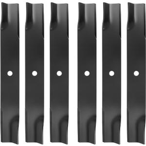 601124 Mower Blades Compatible with Hustler 54" Deck, 797696 High Lift Blades for Hustler Raptor SD, Fastrak, Super Z Series Lawn Mower, Replace for 92-208 601012 797712 (6 Pack)