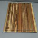 Large 18x14 Inch Acacia Wood Cutting Board, 0.6" Thin Edge Grain w/Deep Juice Groove & Handle for Meat, Bread, Cheese, Kitchen Prep, Solid Hardwood, Non-Toxic, BPA-Free by New M Way