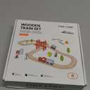 Tiny Land Wooden Train Set for Toddler - 39 Pcs- with Wooden Tracks Compatible with Major Brands - Expandable, Changeable-Train Toy for 3 4 5 Years Old Girls & Boys