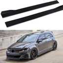 86.6" Universal Car Side Skirt 220CM Extension Rocker Panel Body Kit Lip Splitters,Black